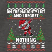 Christmas Santa On The Naughty List And I Regret Nothing Vector Backpack