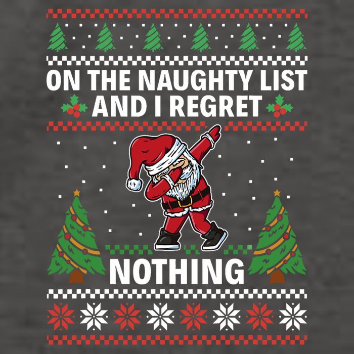 Christmas Santa On The Naughty List And I Regret Nothing Vector Backpack
