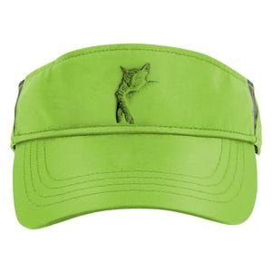 Cat Sleeping On The Moon Sketch Adult Drive Performance Visor