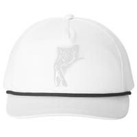 Cat Sleeping On The Moon Sketch Snapback Five-Panel Rope Hat