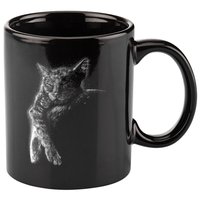 Cat Sleeping On The Moon Sketch 11oz C Handle Ceramic Mug