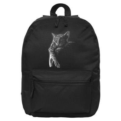 Cat Sleeping On The Moon Sketch 16 in Basic Backpack