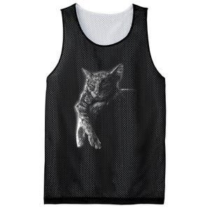 Cat Sleeping On The Moon Sketch Mesh Reversible Basketball Jersey Tank