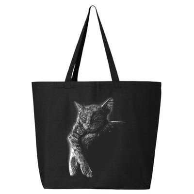 Cat Sleeping On The Moon Sketch 25L Jumbo Tote