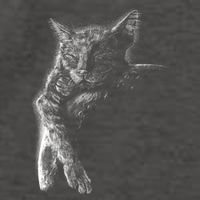 Cat Sleeping On The Moon Sketch Vector Backpack
