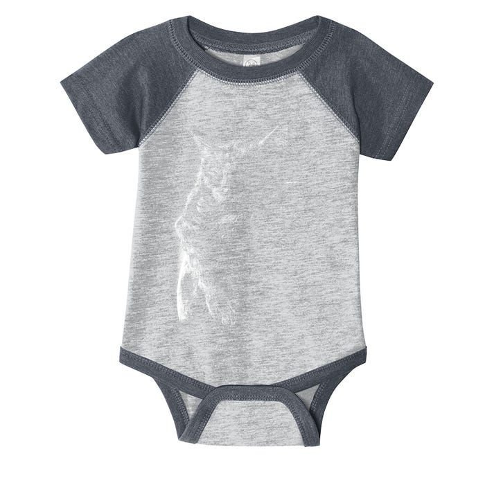 Cat Sleeping On The Moon Sketch Infant Baby Jersey Bodysuit