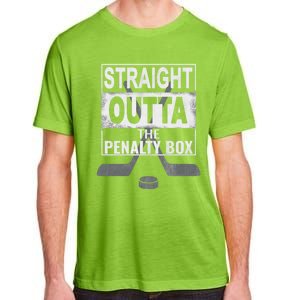 Cool Straight Outta The Penalty Box Hockey Player Themed Cool Gift Adult ChromaSoft Performance T-Shirt