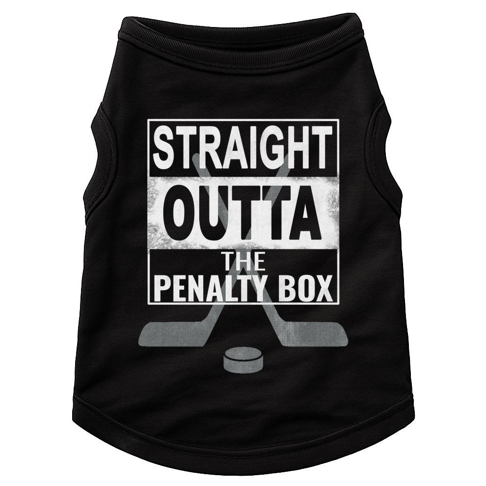 Cool Straight Outta The Penalty Box Hockey Player Themed Cool Gift Doggie Tank