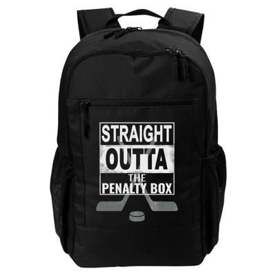 Cool Straight Outta The Penalty Box Hockey Player Themed Cool Gift Backpack