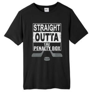 Cool Straight Outta The Penalty Box Hockey Player Themed Cool Gift Tall Fusion ChromaSoft Performance T-Shirt