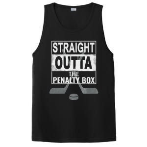 Cool Straight Outta The Penalty Box Hockey Player Themed Cool Gift PosiCharge Competitor Tank