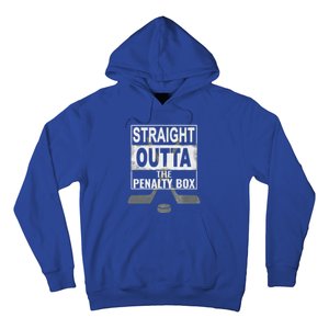 Cool Straight Outta The Penalty Box Hockey Player Themed Cool Gift Hoodie