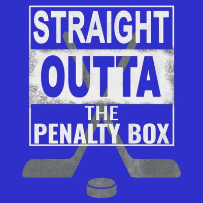 Cool Straight Outta The Penalty Box Hockey Player Themed Cool Gift T-Shirt