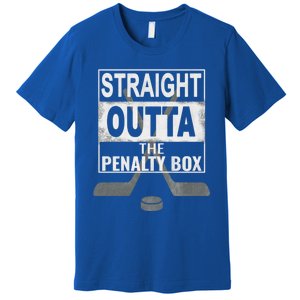 Cool Straight Outta The Penalty Box Hockey Player Themed Cool Gift Premium T-Shirt