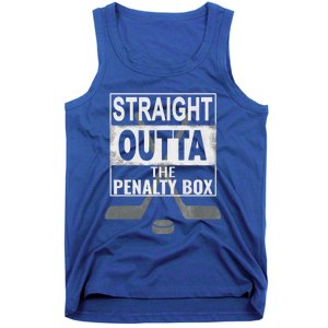 Cool Straight Outta The Penalty Box Hockey Player Themed Cool Gift Tank Top