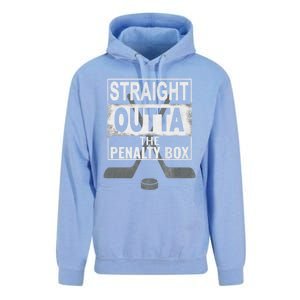 Cool Straight Outta The Penalty Box Hockey Player Themed Cool Gift Unisex Surf Hoodie