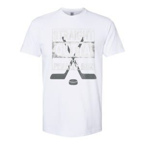 Cool Straight Outta The Penalty Box Hockey Player Themed Cool Gift Softstyle CVC T-Shirt