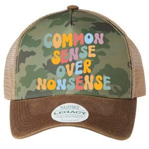 Common Sense Over Nonsense For Kamala Harris 2024 Legacy Tie Dye Trucker Hat