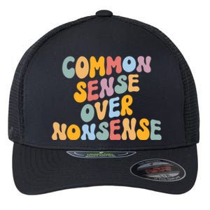 Common Sense Over Nonsense For Kamala Harris 2024 Flexfit Unipanel Trucker Cap