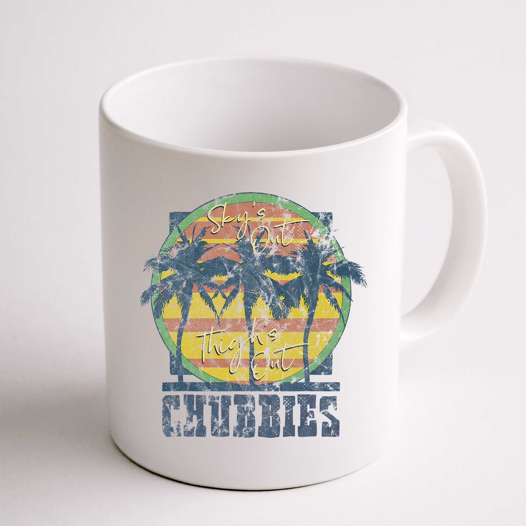 Chubbies Sky’S Out Thighs Out Vintage Retro Beach Mug