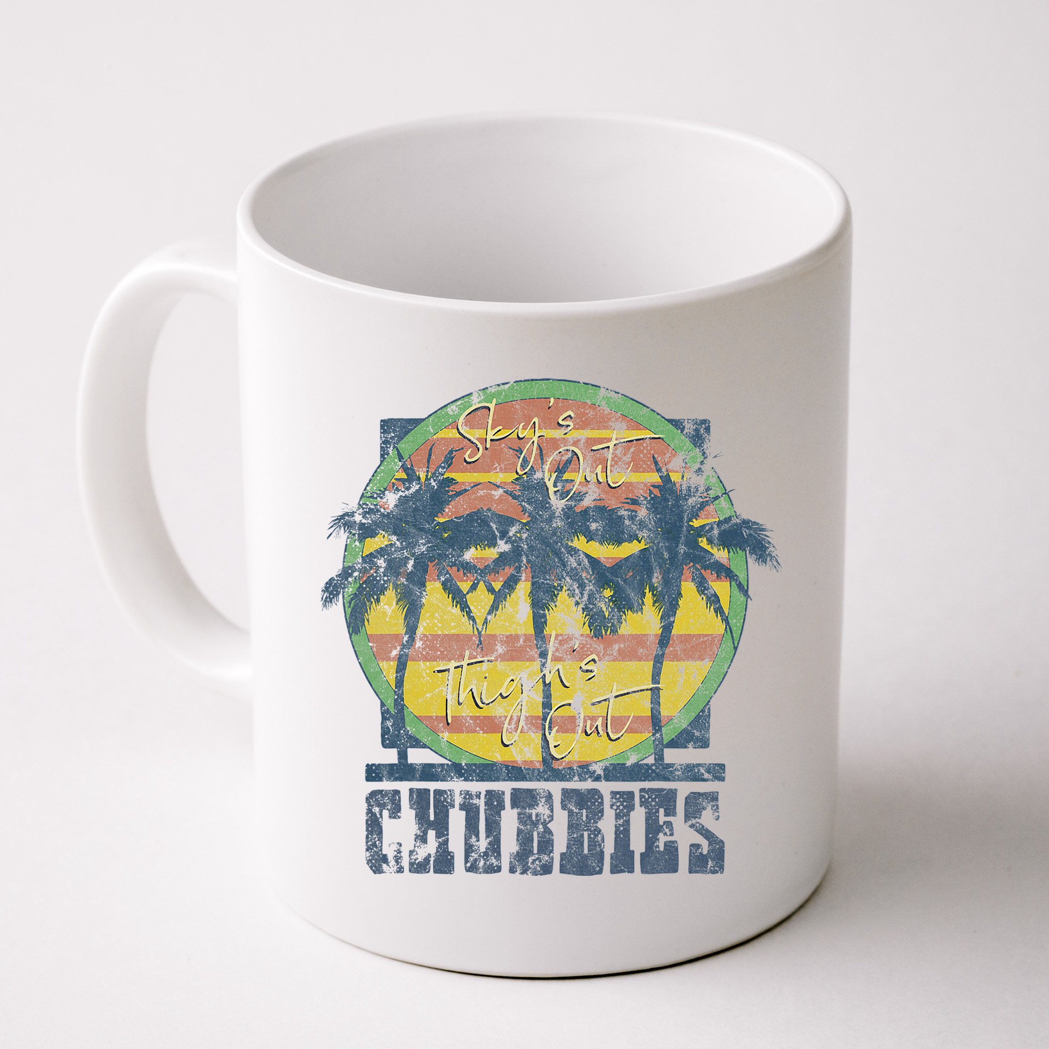 Chubbies Sky’S Out Thighs Out Vintage Retro Beach Mug