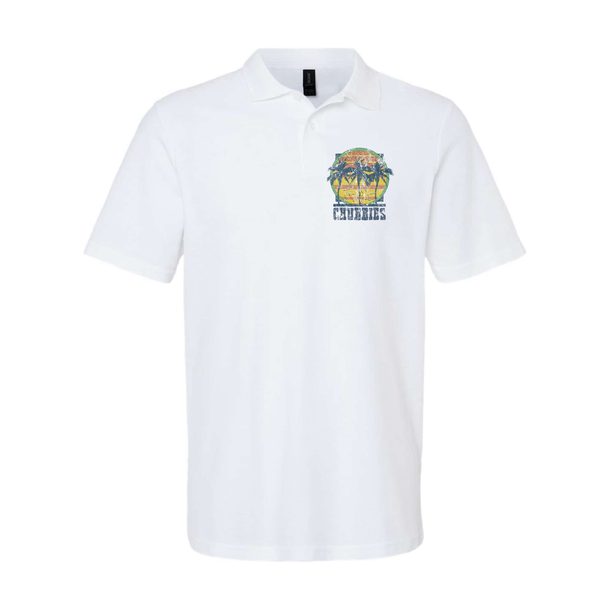 Chubbies Sky’S Out Thighs Out Vintage Retro Beach Polo