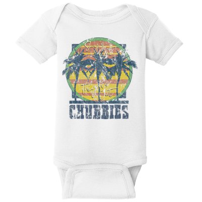 Chubbies Sky’S Out Thighs Out Vintage Retro Beach Baby Bodysuit