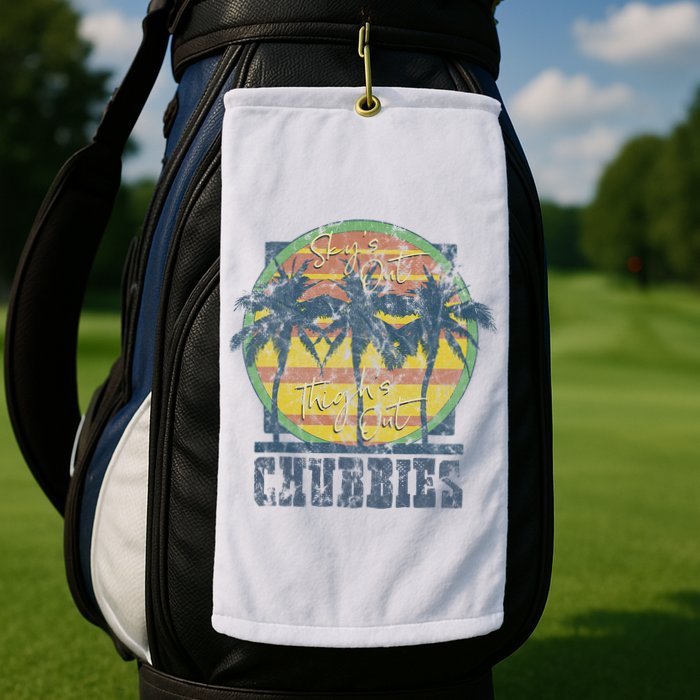 Chubbies Sky’S Out Thighs Out Vintage Retro Beach Golf Towel