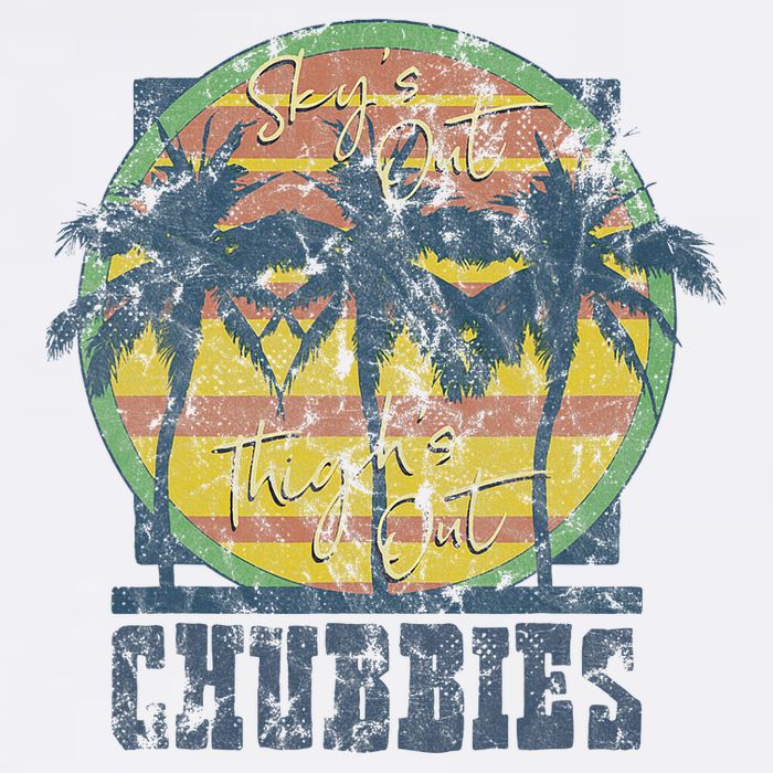 Chubbies Sky’S Out Thighs Out Vintage Retro Beach Golf Towel