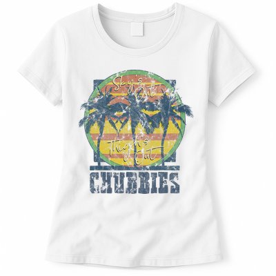 Chubbies Sky’S Out Thighs Out Vintage Retro Beach Womens T-Shirt