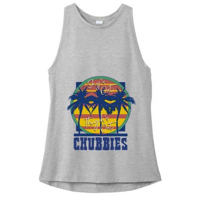 Chubbies Sky’S Out Thighs Out Ladies PosiCharge Tri-Blend Wicking Tank