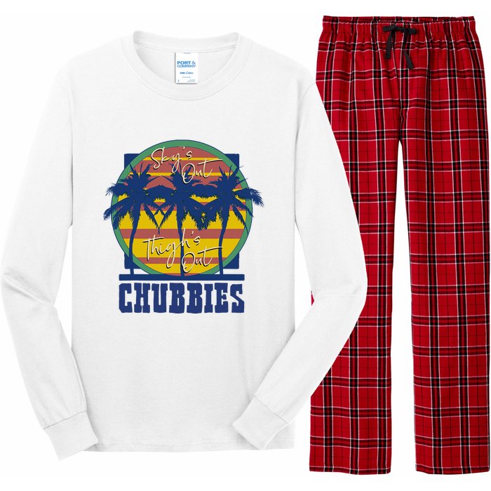 Chubbies Sky’S Out Thighs Out Long Sleeve Pajama Set