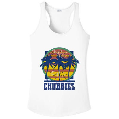 Chubbies Sky’S Out Thighs Out Ladies PosiCharge Competitor Racerback Tank