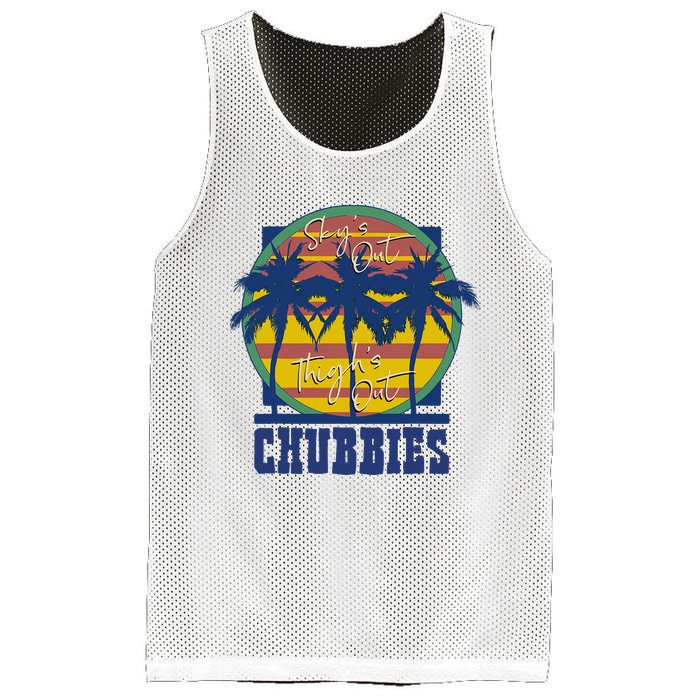 Chubbies Sky’S Out Thighs Out Mesh Reversible Basketball Jersey Tank