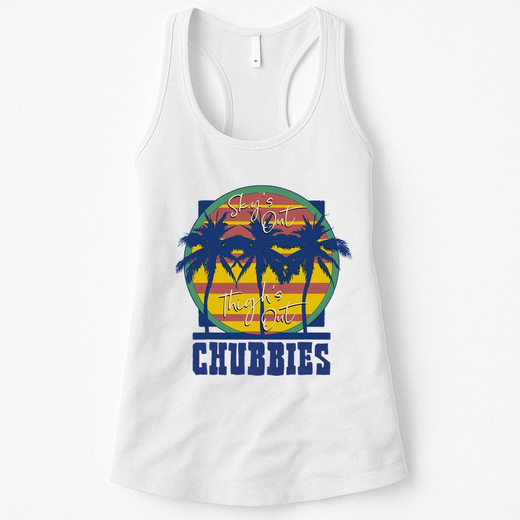 Chubbies Sky’S Out Thighs Out Womens Tank Top