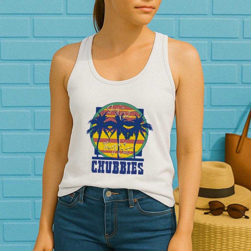Chubbies Sky’S Out Thighs Out Womens Tank Top