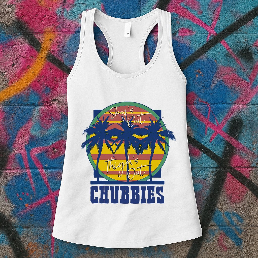 Chubbies Sky’S Out Thighs Out Womens Tank Top