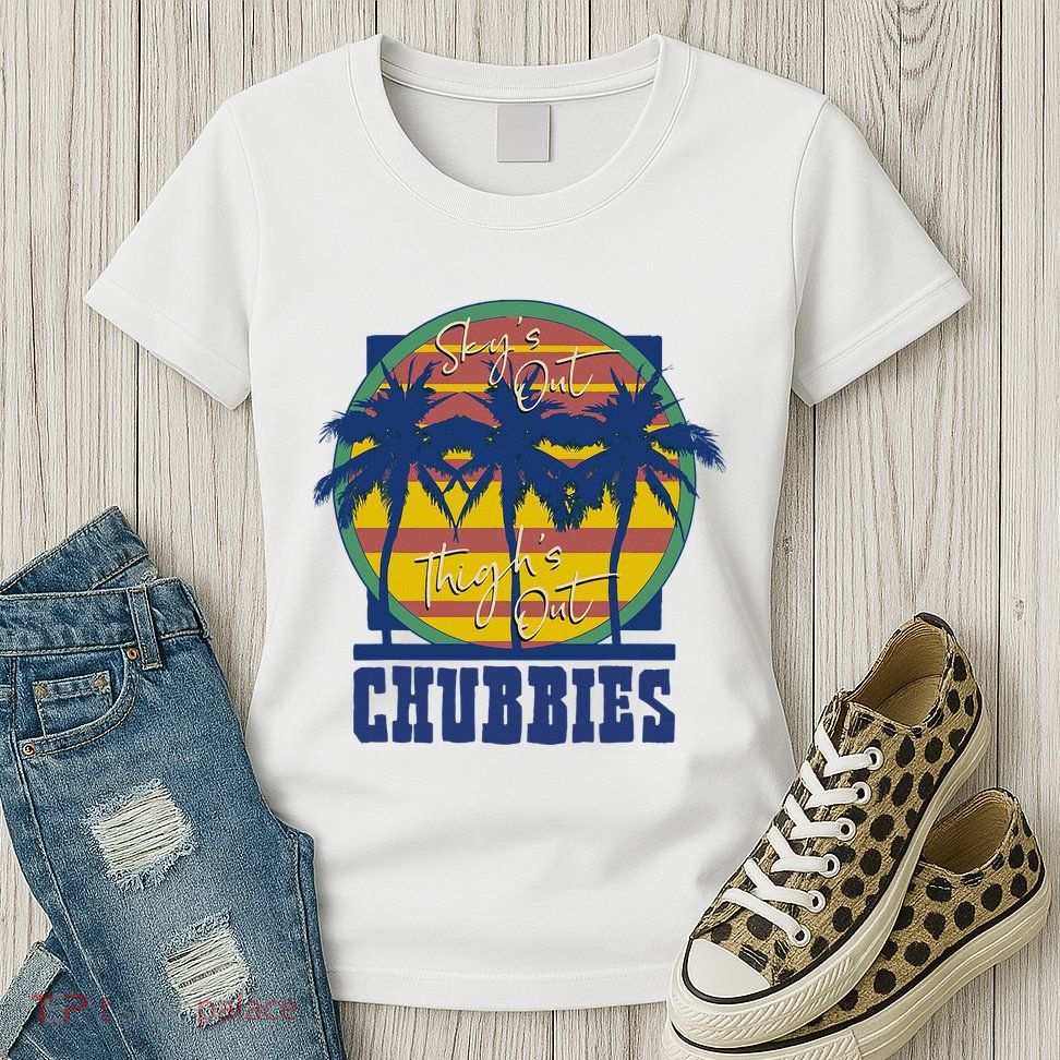 Chubbies Sky’S Out Thighs Out Womens T-Shirt