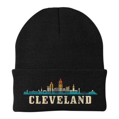 Cleveland Skyline Ohio Vintage Pride Retro Beanie