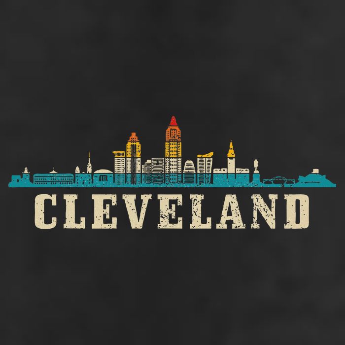 Cleveland Skyline Ohio Vintage Pride Retro Beanie