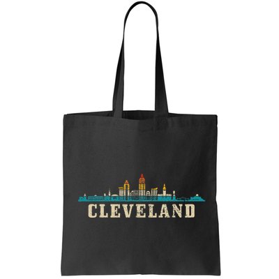 Cleveland Skyline Ohio Vintage Pride Retro Bag