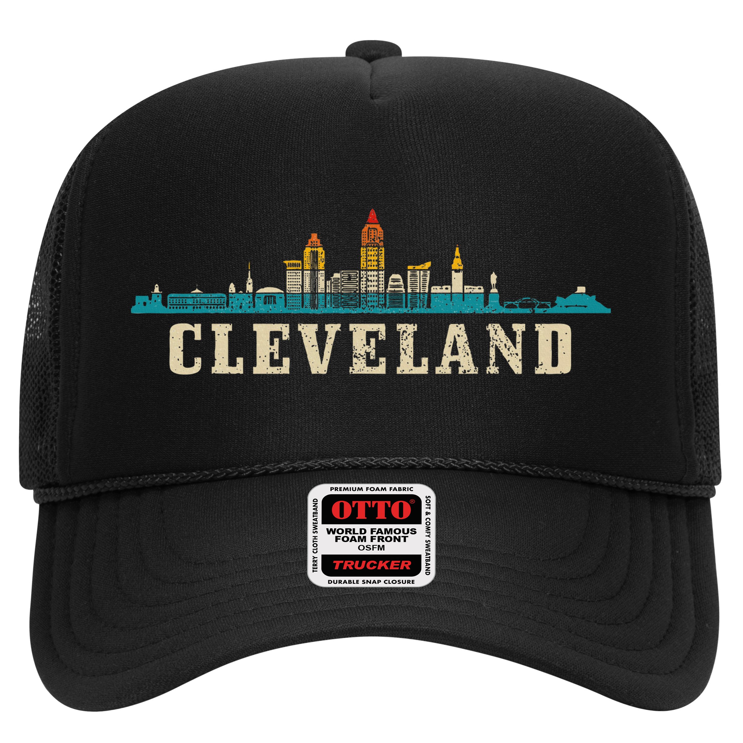 Cleveland Skyline Ohio Vintage Pride Retro Hat