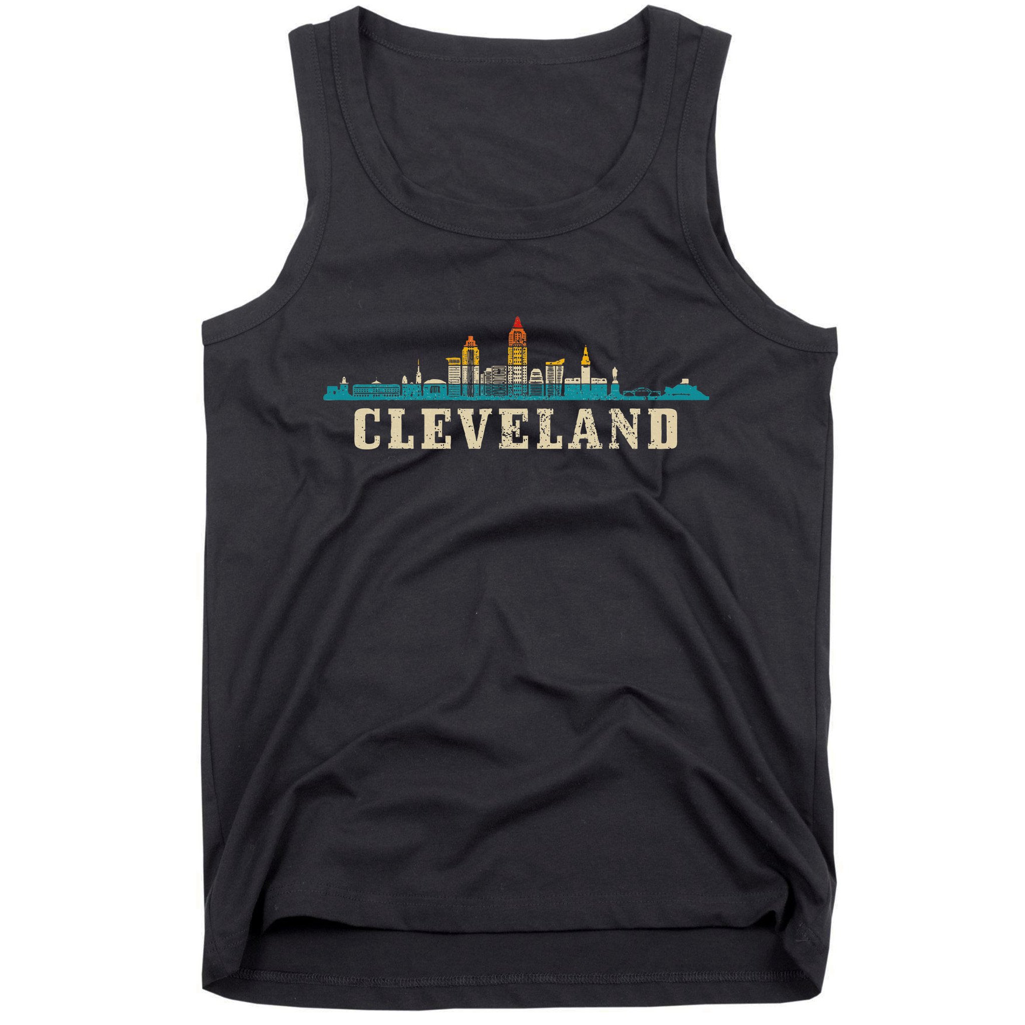 Cleveland Skyline Ohio Vintage Pride Retro Tank Top