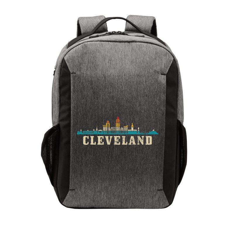 Cleveland Skyline Ohio Vintage Pride Retro Vector Backpack