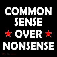 Common Sense Over Nonsense 7-Panel Snapback Hat