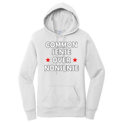 Common Sense Over Nonsense Women's Pullover Hoodie