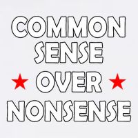 Common Sense Over Nonsense Mousepad