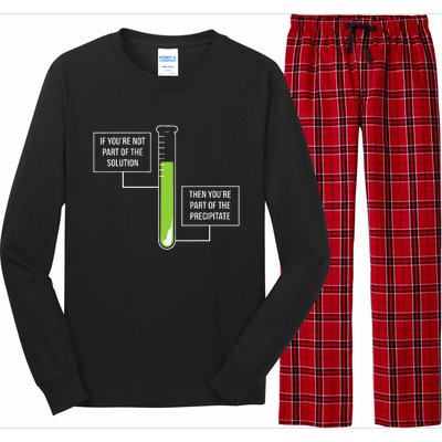 Chemistry Solution Or Precipitate Funny Chemist Long Sleeve Pajama Set