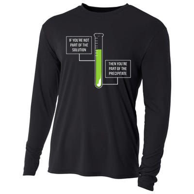 Chemistry Solution Or Precipitate Funny Chemist Cooling Performance Long Sleeve Crew