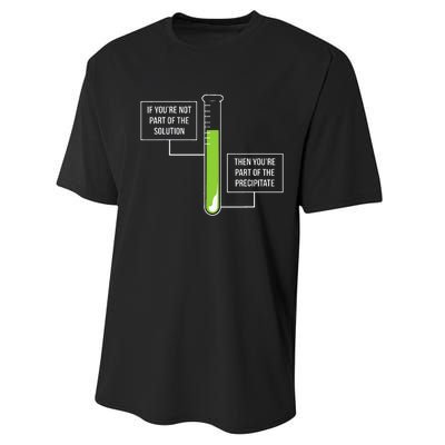 Chemistry Solution Or Precipitate Funny Chemist Performance Sprint T-Shirt